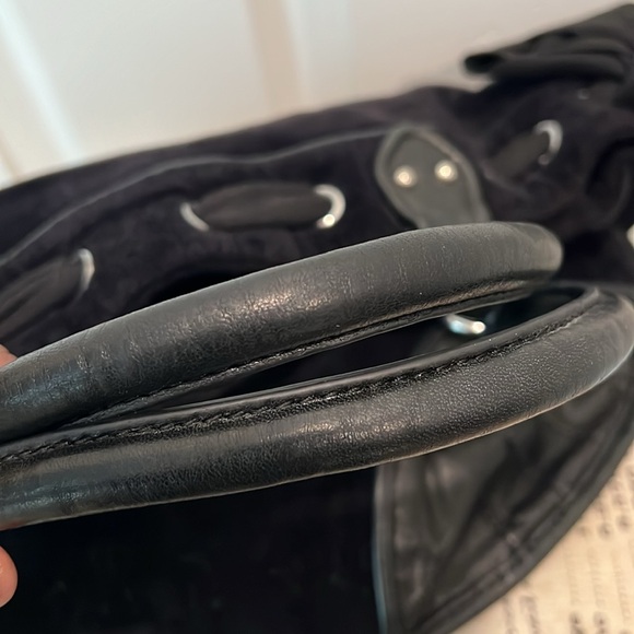 Velvet JUICY COUTURE Y2K shoulder bag with beautiful embroidery and wristlet - Picture 10 of 16